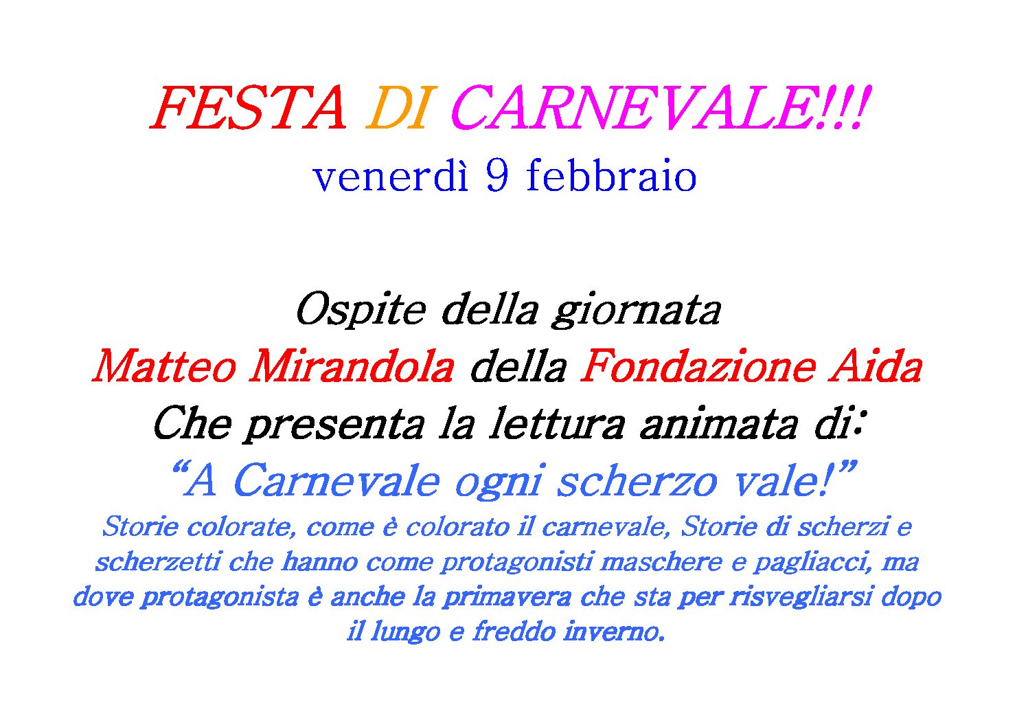 CARNEVALE!!!